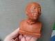 Statue Chinese Asian Sculpture Terracotta Bust By G. Hauchecome Art Deco