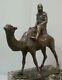 Statue Dromedary Camel Tuareg Art Deco Style Art Nouveau Bronze Massive