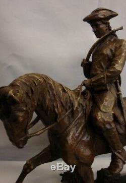 Statue Horse Hunting Animal Valet Style Art Deco Solid Bronze Sign