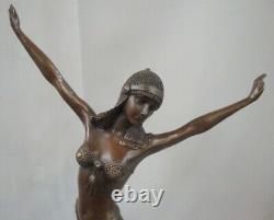 Statue Palmyre Sexy Style Art Deco Style Art New Solid Bronze Sign