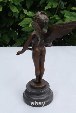 Statue Sculpture Angel Baby Style Art Deco Style Art Nouveau Solid Bronze Signed