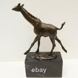 Statue Sculpture Animal Giraffe Style Art Deco Style Art New Bronze Massif
