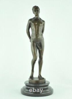 Statue Sculpture Athlete Sexy Style Art Deco Style Art New Solid Bronze Sig