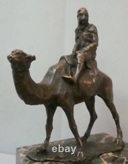 Statue Sculpture Camel Dromedary Animalier Tuareg Style Art Deco Style Art N