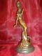 Statue Sculpture Candlestick Romantic Young Lady Art Deco Art Nouveau Style