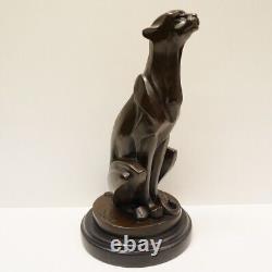 Statue Sculpture Cheetah Animalier Style Art Deco Style Art Nouveau Solid Bronze