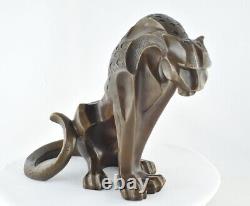 Statue Sculpture Dragon in Animalier Style Art Deco Style Art Nouveau Solid Bronze