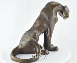 Statue Sculpture Dragon in Animalier Style Art Deco Style Art Nouveau Solid Bronze