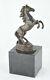 Statue Sculpture Horse Animal Style Art Deco Solid Bronze Sign