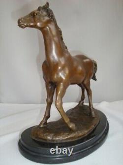 Statue Sculpture Horse Animalier Style Art Deco Style Art Nouveau Solid Bronze