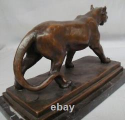 Statue Sculpture Lion Lioness Animalier Style Art Deco Style Art Nouveau Bronze