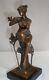 Statue Sculpture Naked Lady Bird Art Deco Style Art Nouveau Bronze M