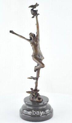 Statue Sculpture Nude Dancer Sexy Art Deco Style Art Nouveau Bronze Maquette