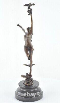 Statue Sculpture Nude Dancer Sexy Art Deco Style Art Nouveau Bronze Maquette