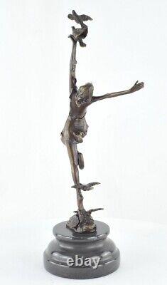 Statue Sculpture Nude Dancer Sexy Art Deco Style Art Nouveau Bronze Maquette