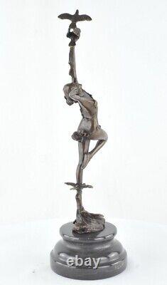 Statue Sculpture Nude Dancer Sexy Art Deco Style Art Nouveau Bronze Maquette