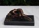 Statue Sculpture Nude Sexy Lady Art Deco Style Art Nouveau Bronze Mask