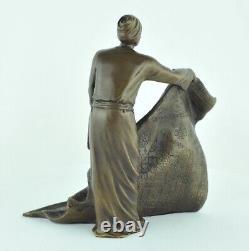 Statue Sculpture Oriental Style Carpet Merchant Art Deco Style Art Nouveau Bro