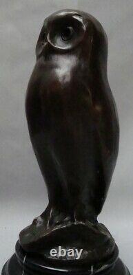 Statue Sculpture Owl Owl Bird Animal Style Art Deco Style Art Nouvea
