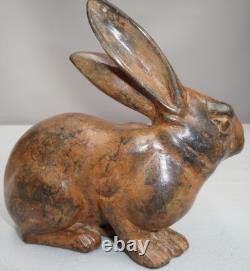 Statue Sculpture Rabbit Hare Animal Hunting Art Deco Art Nouveau Style