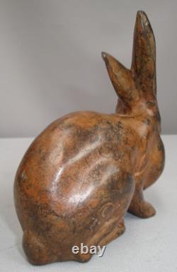 Statue Sculpture Rabbit Hare Animal Hunting Art Deco Art Nouveau Style