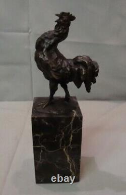 Statue Sculpture Rooster Bird Animal Style Art Deco Style Art Nouveau Bronze