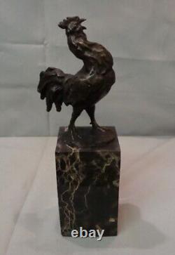 Statue Sculpture Rooster Bird Animal Style Art Deco Style Art Nouveau Bronze