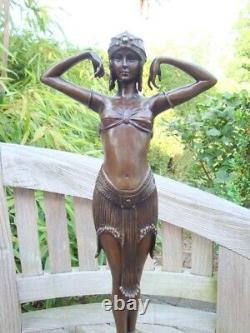 Statue Sculpture Scarab Nude Dancer Sexy Style Art Deco Style Art Nouveau Bro