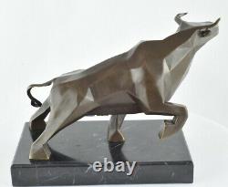 Statue Sculpture Taurus Animal Style Art Deco Massive Bronze Sign