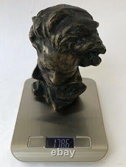 Superb Sculpture Bronze Art Deco Bust Beethoven Signed The Verrier Le Faguays