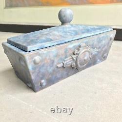 Terracotta box signed MARTHAUD and ENEL art deco new vintage antique