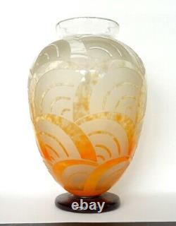 Vase Art Deco Art Nouveau 1925 Signs The French Glass Schneider Charder