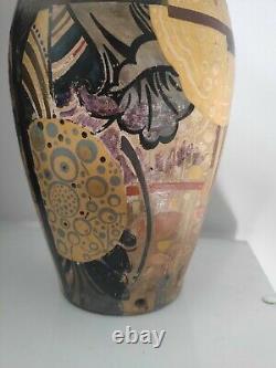 Vase, Flower Pot Vintage Decoration Art Deco Signed A. Grangeon. Flower Pot