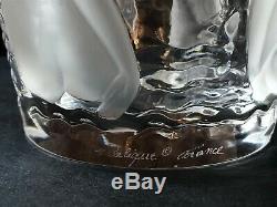Vase Ondines Art Deco Crystal Signed Lalique France 24 CM
