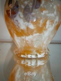 Vase Signed Charder Paste Art Deco Glass The French Glass