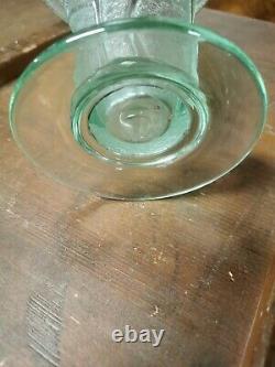 Vase Signed Daum Nancy France Engraved With Art Deco Acid. Glassware