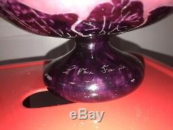 Vase The French Glass Signed Art Deco Cleared With Schneider Acid Charder Daum