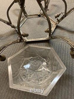 Vasque chandelier signed J. Robert Art Deco