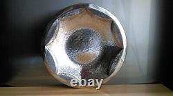 Very Chic Plat In Martelé Metal Signed Silver Plated Battuto A Mano Ar. Pel