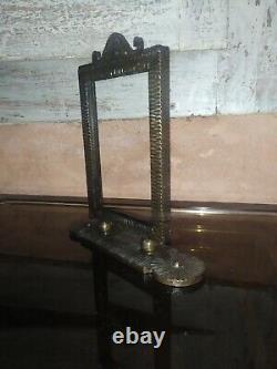 Vintage 1930 Art Deco Wrought Iron Photo Frame unsigned in the style of Paul Kiss