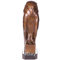 Vintage Art Deco Bronze Owl Figure