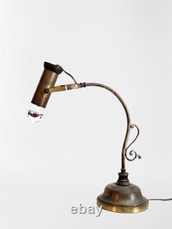 Vintage Design Lamp Brass Art Deco Modernist Signed CVL Ref 3121