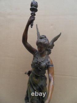 Vintage Statue Art Deco Or New! The Glory At Work By Charles Vely