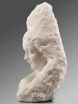 White Marble Bust ART DECO