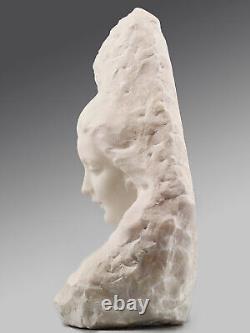 White Marble Bust ART DECO