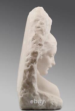 White Marble Bust ART DECO