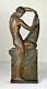 Woman Art Deco. Bronze Chiseled. Signed R. Abel Philippe. France. Around 1930