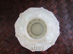 ART DECO vase boule en opaline OURALINE signé CLA Made in France TBE