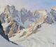 Albert Boulanger Tableau Montagne Paysage Alpes Mont Pelvoux Contencin