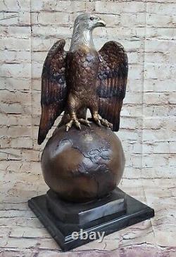 Art Déco Grand de Collection Statue Bronze Sculpture Signe Décoratif